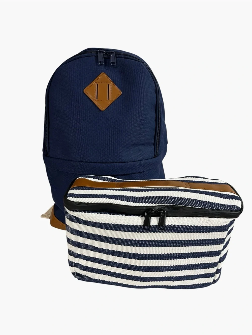 Brand New-Kattee canvas camera backpack featuring a brown faux-leather